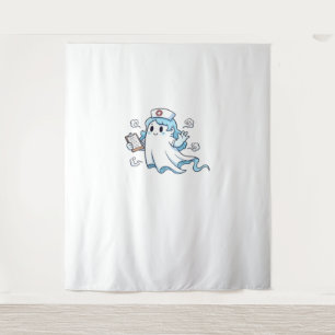 Ghost Nurse Spookily Caring en Whimically Haunt Wandkleed