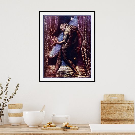 Ghost of a Flea by WIlliam Blake Poster (Keuken)