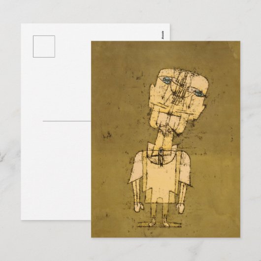 Ghost of a Genius by Paul Klee Feestdagenkaart (Voorkant / Achterkant)