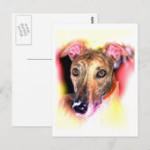 Ghost of a greyhound dog briefkaart (Voorkant / Achterkant)