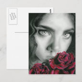 Ghost of a roos gothic beautic Briefkaart (Voorkant / Achterkant)