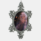 Ghost of Cassiopeia Nebula Tin Sneeuwvlok Ornament (Links)