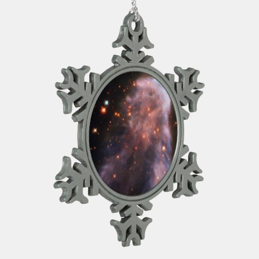 Ghost of Cassiopeia Nebula Tin Sneeuwvlok Ornament (Links)