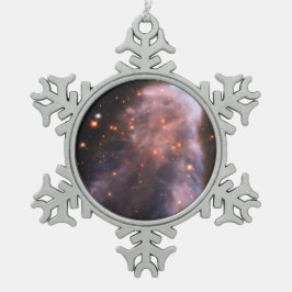 Ghost of Cassiopeia Nebula Tin Sneeuwvlok Ornament