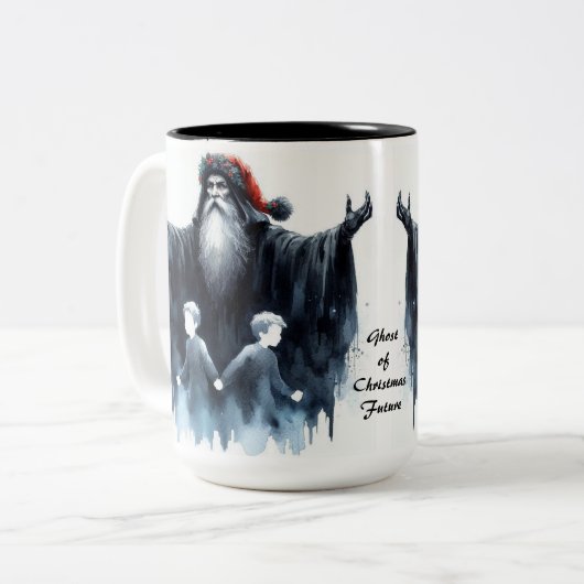 Ghost of Christmas Future Coffee Mok (Voorkant links)