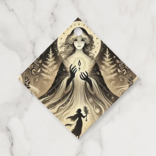 Ghost of Christmas Past Bedankjes Labels (Voorkant)