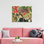 Ghost of Christmas Present Illustratie Scrooge Canvas Afdruk (Insitu (Woonkamer))