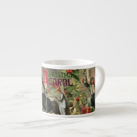 Ghost of Christmas Present Illustratie Scrooge Espresso Kop (Voorkant rechts)