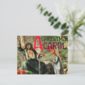 Ghost of Christmas Present Illustratie Scrooge Feestdagenkaart (Staand voorkant)