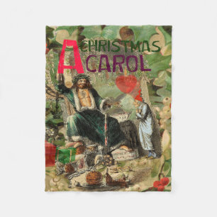 Ghost of Christmas Present Illustratie Scrooge Fleece Deken
