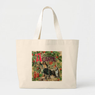 Ghost of Christmas Present Illustratie Scrooge Grote Tote Bag