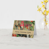 Ghost of Christmas Present Illustratie Scrooge Kaart (Gele Bloem)