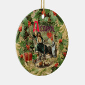 Ghost of Christmas Present Illustratie Scrooge Keramisch Ornament (Rechts)