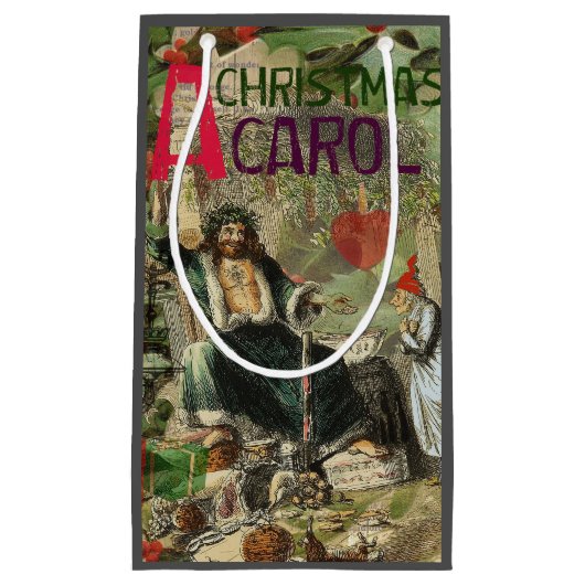 Ghost of Christmas Present Illustratie Scrooge Klein Cadeauzakje (Voorkant)