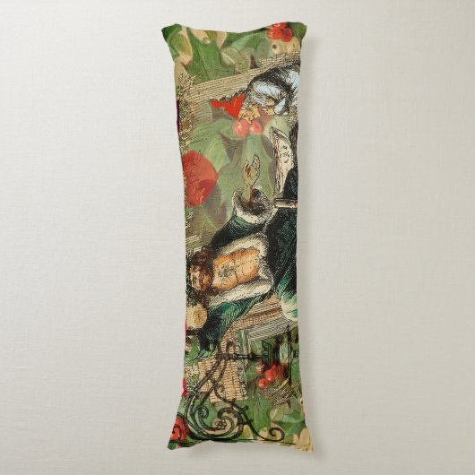 Ghost of Christmas Present Illustratie Scrooge Lichaamskussen (Voorkant Verticaal)