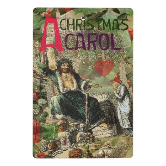 Ghost of Christmas Present Illustratie Scrooge Mini Klembord (Achterkant)