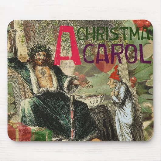 Ghost of Christmas Present Illustratie Scrooge Muismat (Voorkant)