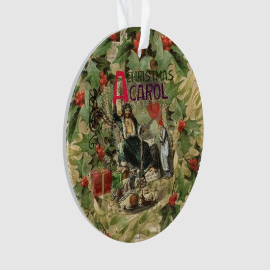 Ghost of Christmas Present Illustratie Scrooge Ornament (voorkant)