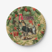 Ghost of Christmas Present Illustratie Scrooge Papieren Bordje (Voorkant)