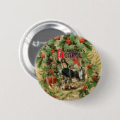Ghost of Christmas Present Illustratie Scrooge Ronde Button 5,7 Cm (Voorkant /achterkant)