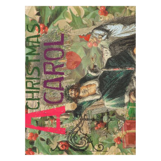 Ghost of Christmas Present Illustratie Scrooge Tafelkleed (Voorkant)