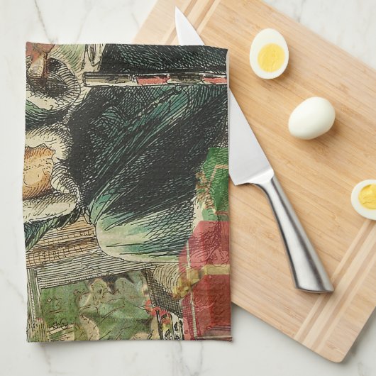 Ghost of Christmas Present Illustratie Scrooge Theedoek (Quarter Fold)