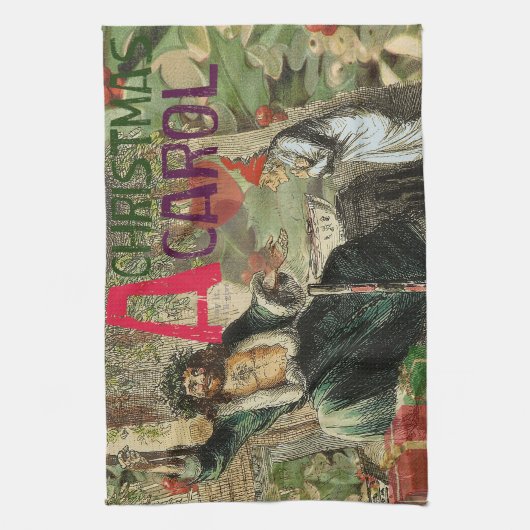 Ghost of Christmas Present Illustratie Scrooge Theedoek (Verticaal)