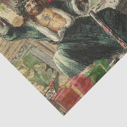 Ghost of Christmas Present Illustratie Scrooge Tissuepapier (Detail)