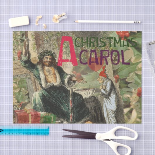 Ghost of Christmas Present Illustratie Scrooge Tissuepapier (Craft)