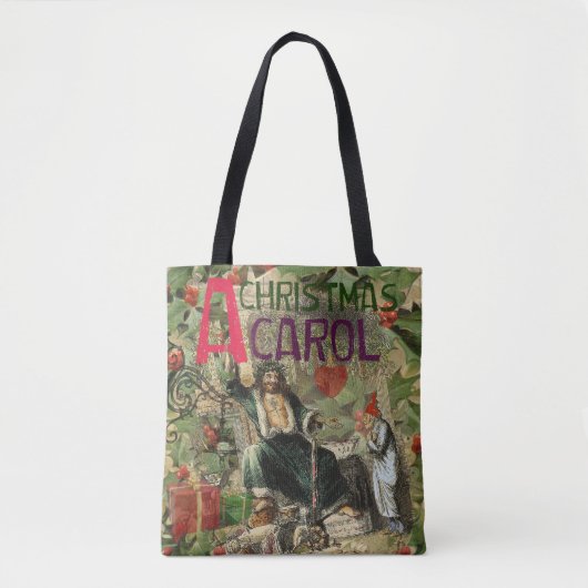 Ghost of Christmas Present Illustratie Scrooge Tote Bag (Voorkant)