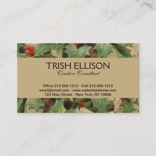 Ghost of Christmas Present Illustratie Scrooge Visitekaartje (Voorkant)