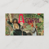 Ghost of Christmas Present Illustratie Scrooge Visitekaartje (Achterkant)