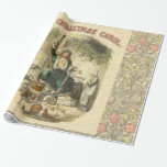 Ghost of Christmas Present Scrooge Cadeaupapier<br><div class="desc">Christmas Dickens - Een  afbeelding van Dickens' A Christmas Carol met de Ghost of Christmas Present en Ebenezer Scrooge.</div>