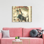 Ghost of Christmas Present Scrooge Canvas Afdruk (Insitu (Woonkamer))