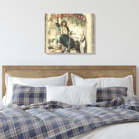Ghost of Christmas Present Scrooge Canvas Afdruk (Insitu (Slaapkamer))