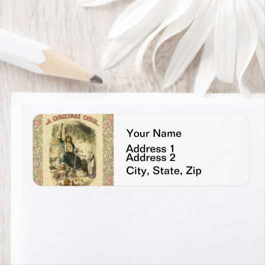 Ghost of Christmas Present Scrooge Etiket (Insitu)