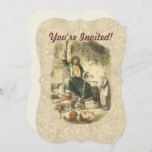 Ghost of Christmas Present Scrooge Kaart (Voorkant / Achterkant)