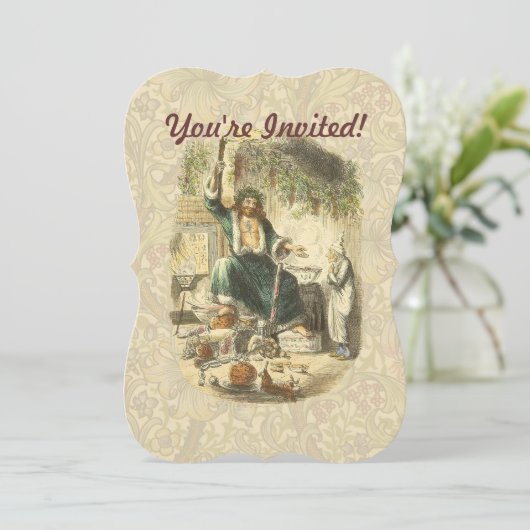 Ghost of Christmas Present Scrooge Kaart (Staand voorkant)