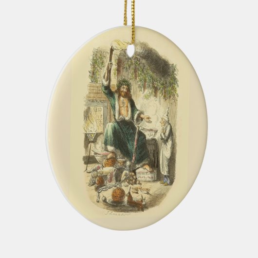 Ghost of Christmas Present Scrooge Keramisch Ornament (Rechts)