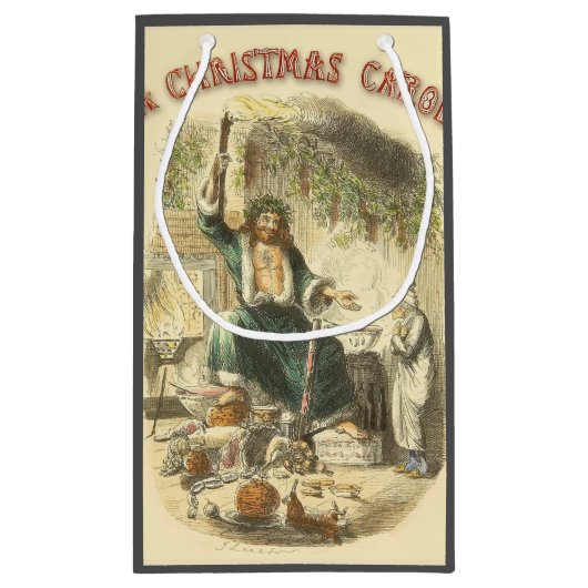 Ghost of Christmas Present Scrooge Klein Cadeauzakje (Achterkant)