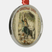 Ghost of Christmas Present Scrooge Metalen Ornament (Rechts)