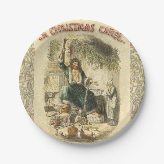 Ghost of Christmas Present Scrooge Papieren Bordje (Voorkant)