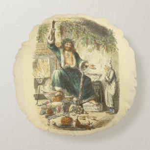 Ghost of Christmas Present Scrooge Rond Kussen