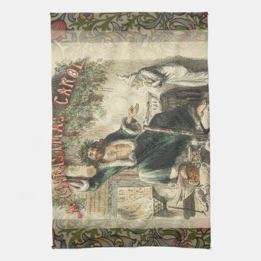 Ghost of Christmas Present Scrooge Theedoek (Verticaal)