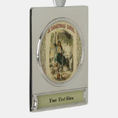 Ghost of Christmas Present Scrooge Verzilverd Banner Ornament (Rechts)