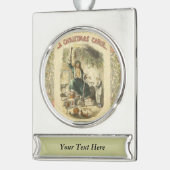 Ghost of Christmas Present Scrooge Verzilverd Banner Ornament (Links)