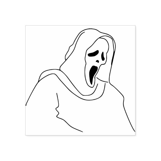 Ghost of Death Illustration art stamp Rubberstempel (Afrduk)