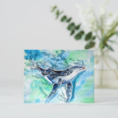 Ghost of Humpback Whale Briefkaart (Staand voorkant)