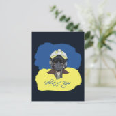 Ghost of Kiev. Piloot verdediger van Kiev. Briefkaart (Staand voorkant)