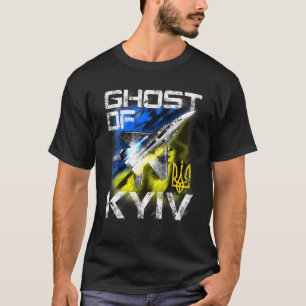 Ghost of KYIV Ukraine Fighter Jet I support Ukrain T-shirt